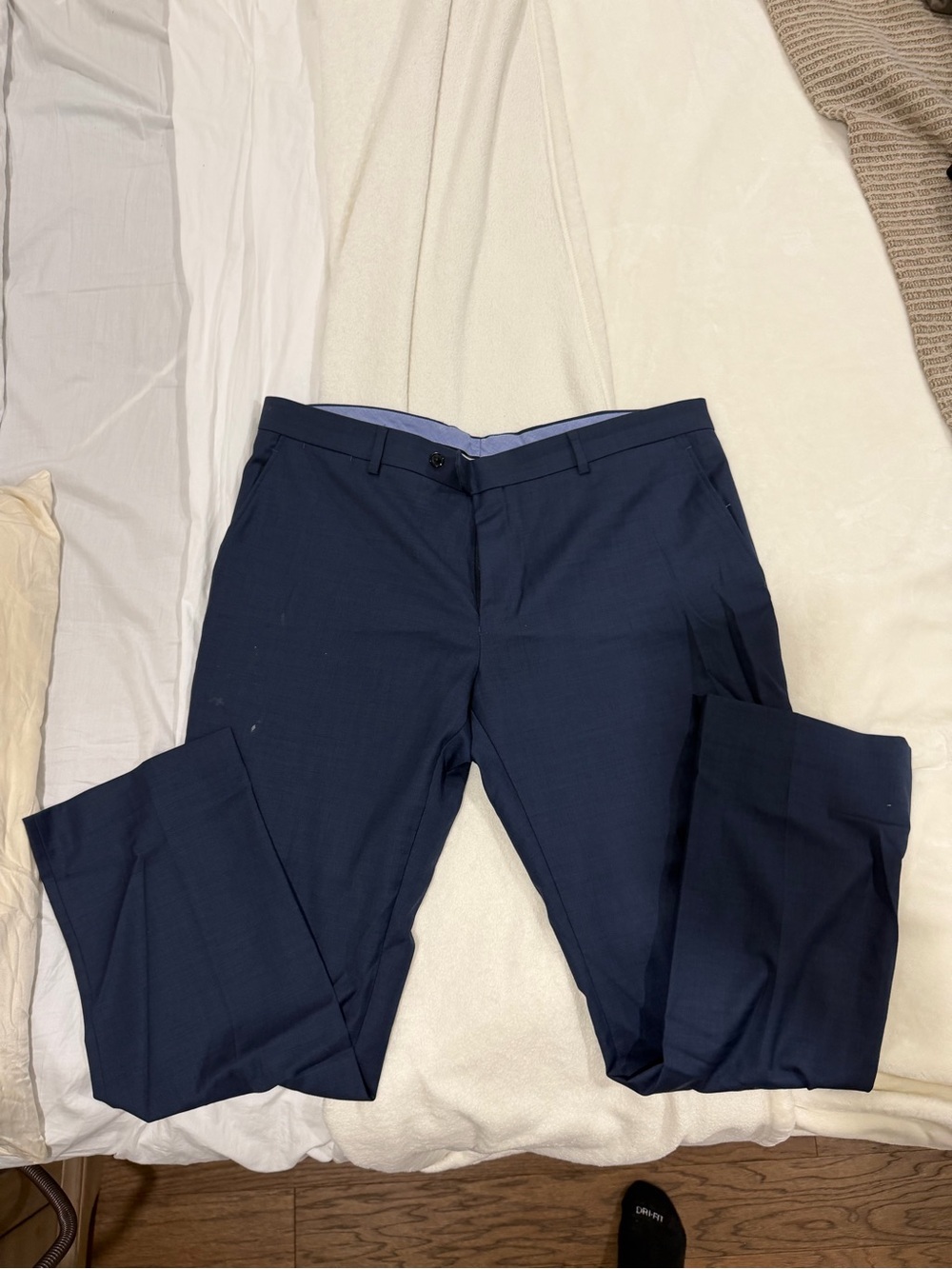Tommy Hilfiger Men's Dark Navy Dress Pants 38x30